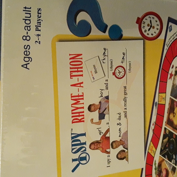 I Spy Rhyme-A-Thon Family Game FACTORY SEALED (2002) - Picture 7 of 11